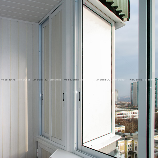 Остекление изогнутого балкона, алюминиевый профиль Provedal