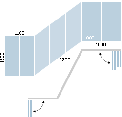 схема безрамного остекления балкона дома серии П3-1