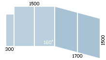 схема остекления балкона Provedal в доме серии П44-Т