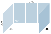 схема остекления балкона Provedal в доме серии КОПЭ