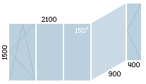 схема остекления балкона Серия П44