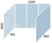 схема остекления балкона Серия П3-II