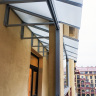 Балкон с крышей из малопрозрачного стекла на Маршала Рыбалко