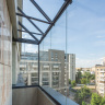 Панорамный вид с балкона с безрамным остеклением Lumon 5