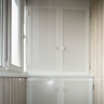 Стандартный цвет отделки балконного шкафа белый