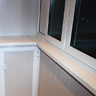 Внутренняя отделка балкона панелями МДФ